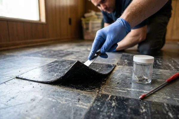 9x9 vinyl floor tile sampling