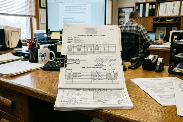 Lab results packet for insurance documentation