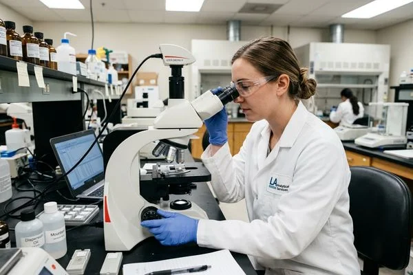 PLM analysis at accredited lab